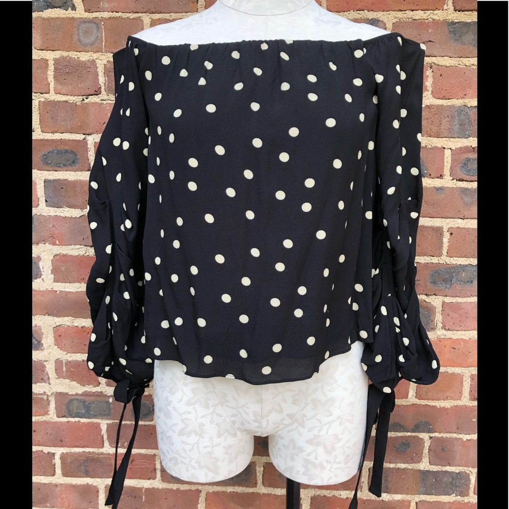 LOVERS + FRIENDS Lantern Sleeve Blouse Size S. NWT